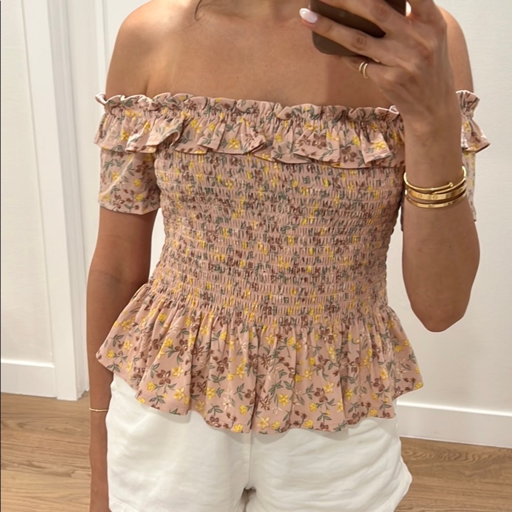 BCBGeneration floral float too flattering fit M